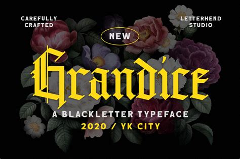 Grandice Blackletter Typeface Blackletter Fonts ~ Creative Market