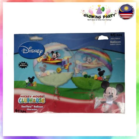 DISNEY MICKEY MOUSE CLUBHOUSE SEE THRU 26 Foil Balloon Brand Anagram