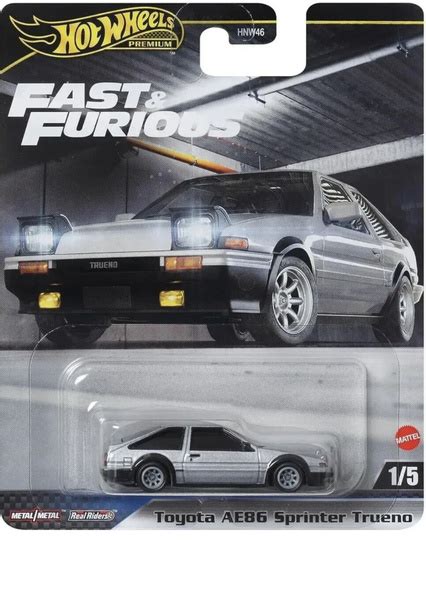 Машинка Hot Wheels Premium Fast Furious Toyota AE86 Sprinter Trueno Хот Вилс Премиум купить