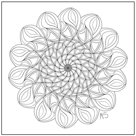 Relaxing Mandala Adult Coloring Pages Coloring Pages