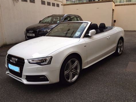 Audi A5 Convertible S Line White 12 reg - Full Service - Red roof - 1 ...