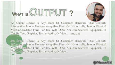 What Is A Output Output એટલે શું છે Output Explanation Output