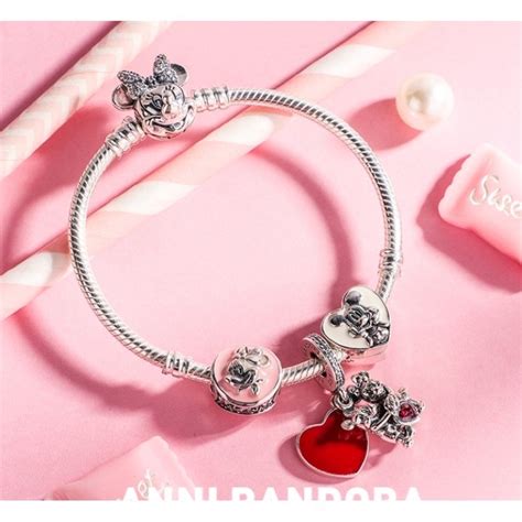 Pulseira Pandora Minnie Todos Os Berloques Caixa E Sacola