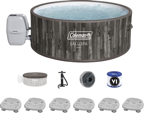 Amazon Coleman SaluSpa Sicily AirJet Hot Tub With Soothing Jets With Set Of Bestway