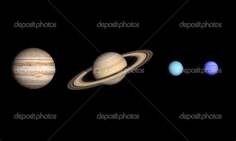 Planetas Júpiter Saturno Urano Y Neptuno Fotografía De Stock © Tristan3d 35623129 Depositphotos