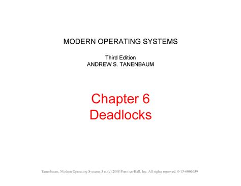 Chapter 6 - Sistemi operativi - MODERN OPERATING SYSTEMS Third Edition ...