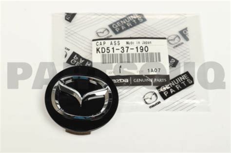 2004-2009 Mazda 3 5 6 Genuine OEM Wheel Center Cap KD5137190 CAP,CENTER ...