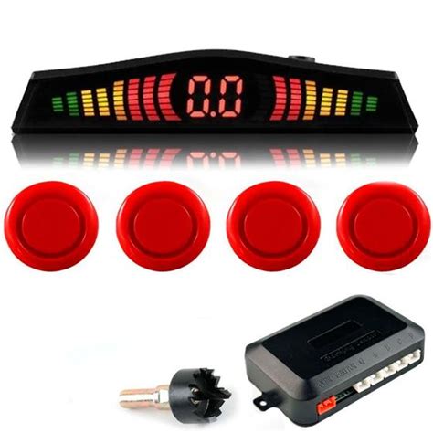 Sensor Estacionamento Re Vermelho Sensores Display Sonoro Up Car