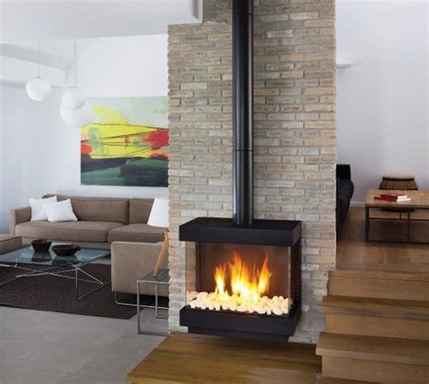 Contemporary Free Standing Gas Fireplace HomeDecorish