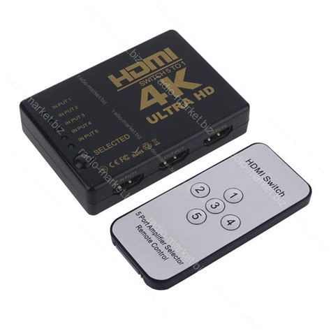 Переключатель (Switch) HDMI (5xHDMI-1xHDMI) C Пультом — Купить Недорого ...