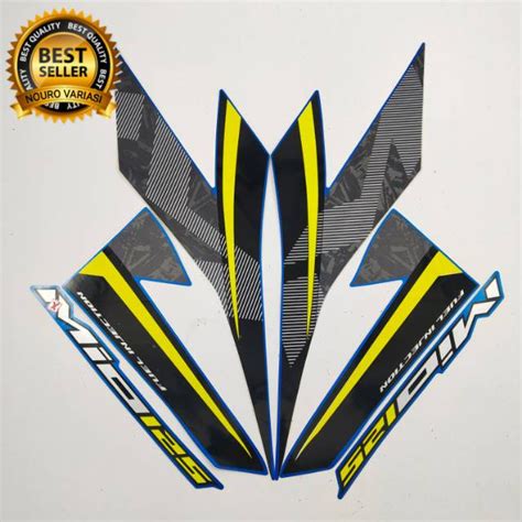 Jual Striping Yamaha Mio 125 Mio125 2018 Biru Lis Kuning List Body