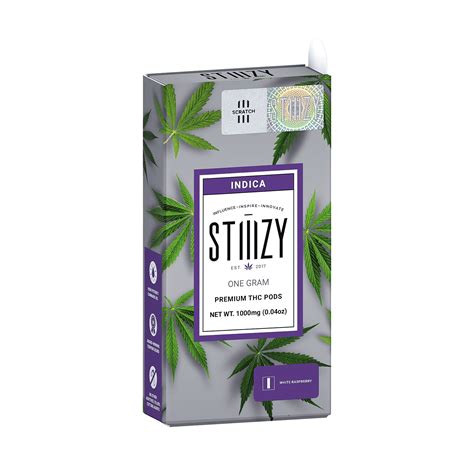 Stiiizy White Raspberry Premium Thc Pod 1g Leafly