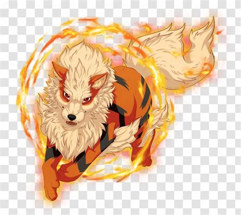 Arcanine Pokémon Flame Growlithe Fan Art - Orange Transparent PNG