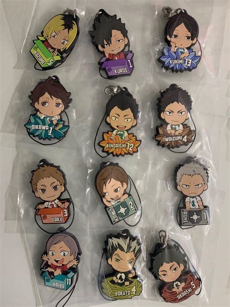 Full Set Pcs Haikyu Haikyuu Ichiban Kuji Rubber Strap Bokuto