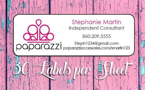 Personalized Paparazzi Catalog Labels 30 Return Address Home Parties Paparazzi Paparazzi