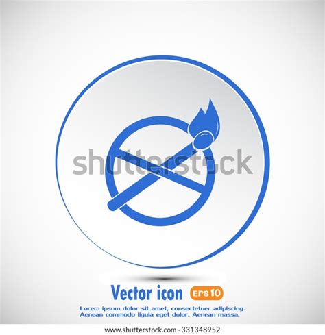 No Naked Flame Warning Sign Vector Stock Vector Royalty Free 331348952 Shutterstock
