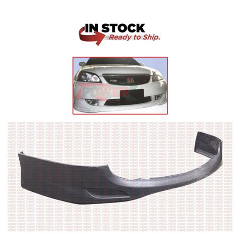 Honda Civic 1 7 Es S5a Seventh Generation 2004 Model Bumper Only Oem Style Front Skirt Rx2