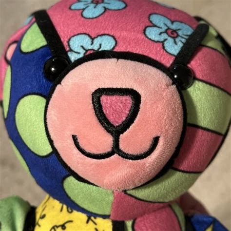 Romero Britto Build A Bear Plush Teddy Bear Pop Art Retired