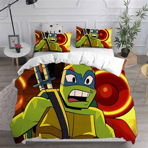 Rise Of The Teenage Mutant Ninja Turtles Bedding Sets Duvet Cover Comf Fanrek