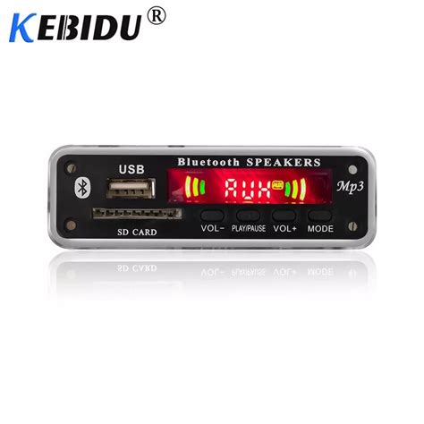 Mp3 плеър 5В 12В Bluetooth 5 0 модул за вграждане KEBIDU Sd Usb Fm гр