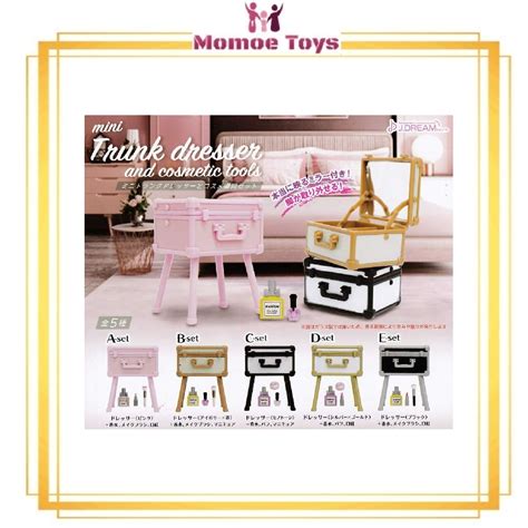 Jual Gacha Gacha Miniature Trunk Dresser And Cosmetic Tool Set Of 5