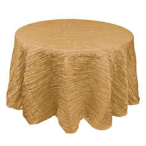 Gold Crinkle Taffeta Linens Show Now Tablecloth Rental AM Linen