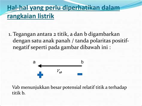 Hukum Rangkaian Kelistrikan Rangkaian Listrik Ppt