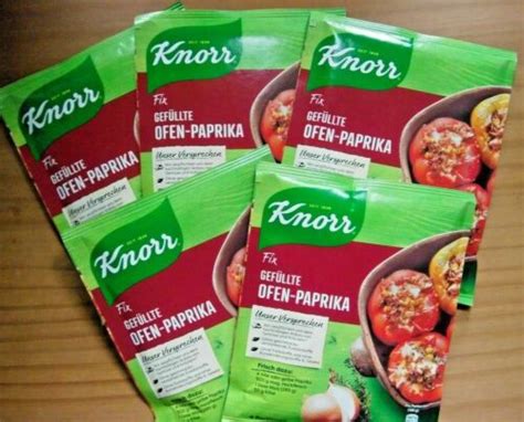 Knorr Fix Gefüllte Ofen Paprika 5 x 43g 30 23 kg Top Preis eBay