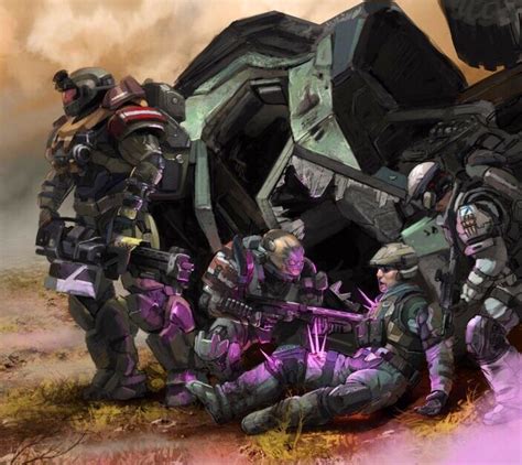 Noble Team Assists Fireteam Charlie | Halo reach, Halo armor, Halo drawings