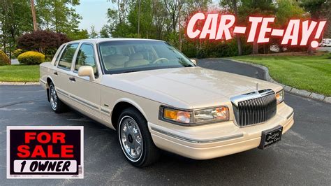 Stunning 1995 Lincoln Town Car Cartier One Owner 69k Miles For Sale