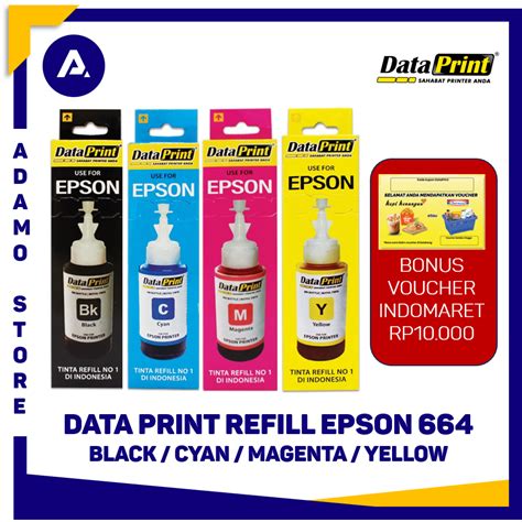 Jual DataPrint Refill Tinta Epson 664 Data Print 80ml Shopee Indonesia