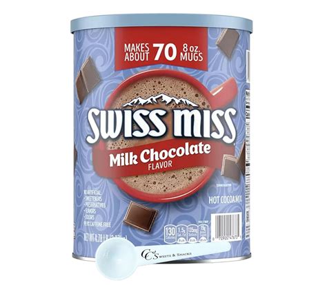 Swiss Miss Milk Chocolate Hot Cocoa Mix Canister 70 Servings 4 78 Lb W CC S Sweets And Snacks
