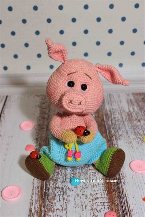 Crochet Pattern Piggy Amigurumi Pig Pdf Tutorial Pig Etsy