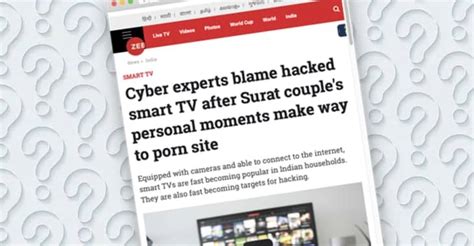 Did A Hacked Smart TV Upload Footage Of Couple Having Sofa Sex To A Porn Website Graham Cluley
