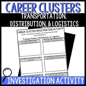 Career Clusters Investigation Activity Transportation Distribution