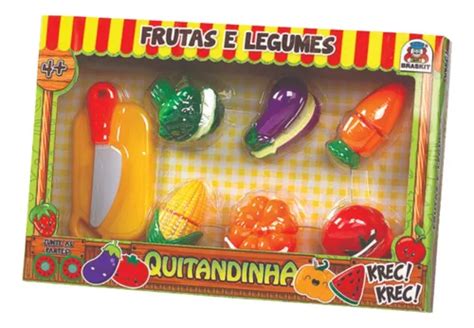 Frutas Legumes Quitandinha Hortifruti Educativo Infantil 8pc MercadoLivre