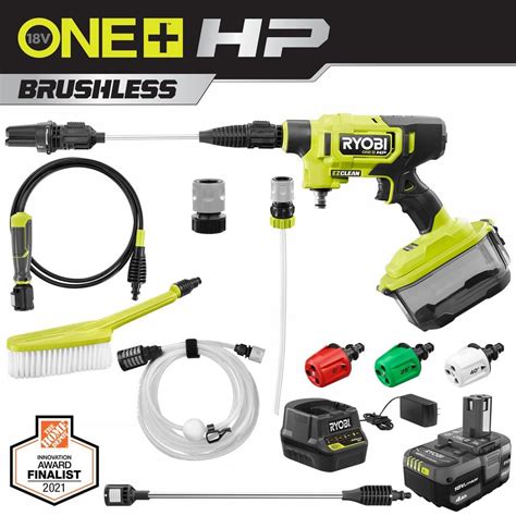 RYOBI ONE HP 18 Volt Brushless EZClean 600 PSI 0 7 GPM Cordless