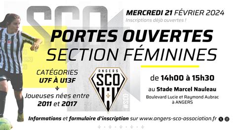 Portes ouvertes de la section féminine d Angers SCO Angers SCO