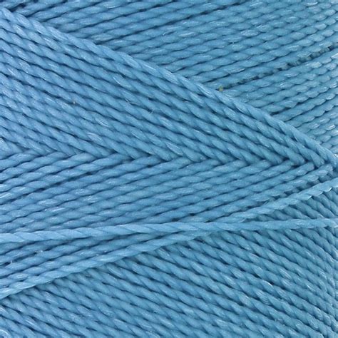 Bobine de fil ciré Linhasita pour micro macramé 1 mm Bleu Ciel 721