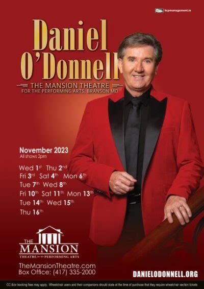 Tour News – Daniel O'Donnell