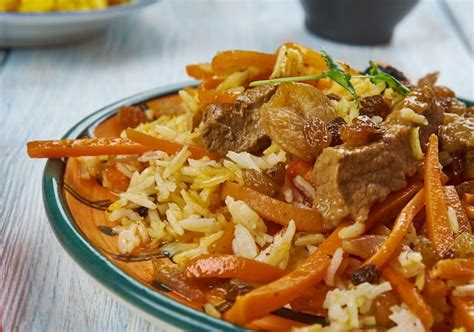 Qabili Pulao Palaw De Kabuli Plato Más Popular En Afganistán Foto