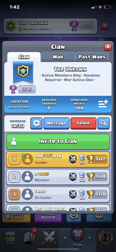 Clan Invite Rclashroyale