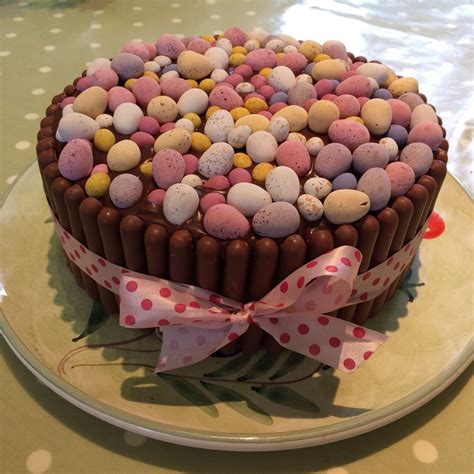 Easter Chocolate Cake Cadbury Mini Eggs And Chocolate Fingers I Made