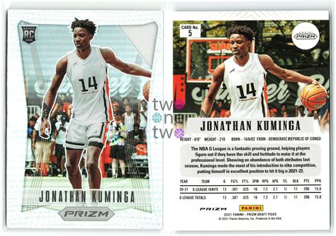 JONATHAN KUMINGA 2021 22 Panini Prizm Draft Picks FLASHBACK SILVER