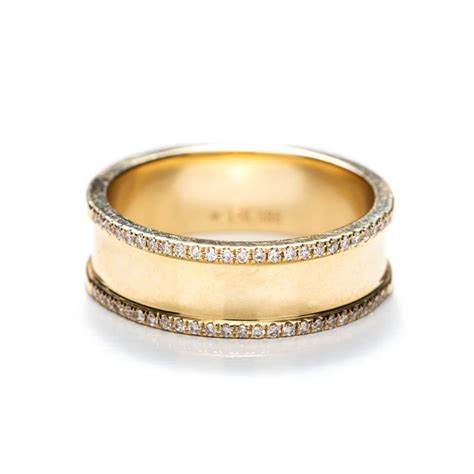 Goldie Ring Solid Gold Band Rings For Men Gold Bands