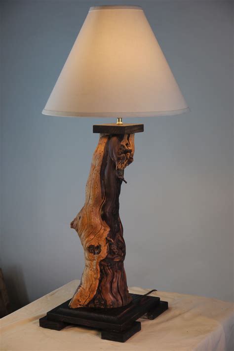 Rustic Table Lamp Wood Table Lamp Rustic Lodge Furniture Etsy