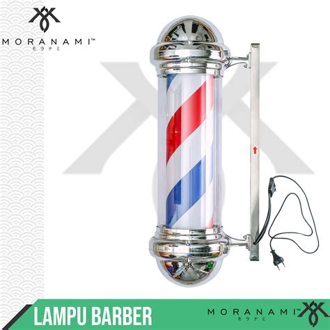 Lampu Barber Lampu Barbershop Pangkas Rambut Barberpole Outdoor Besar