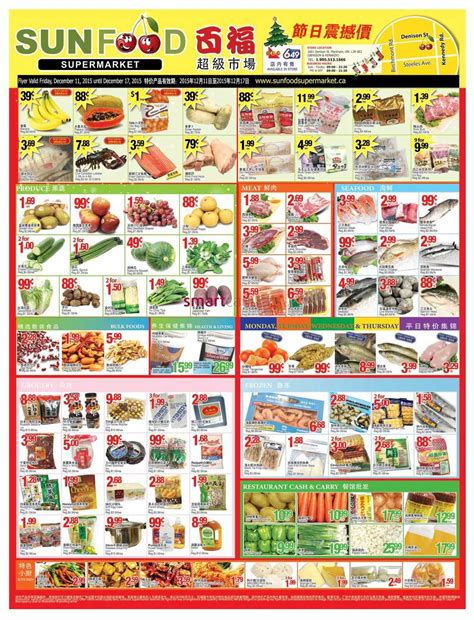 Sun Food Supermarket Flyer December To