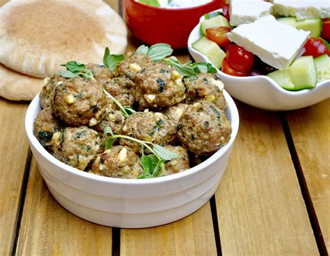 Quick And Easy Lamb And Spinach Meatballs With Tzatziki