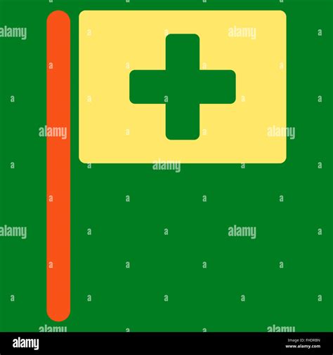 Hospital Flag Icon Stock Photo - Alamy